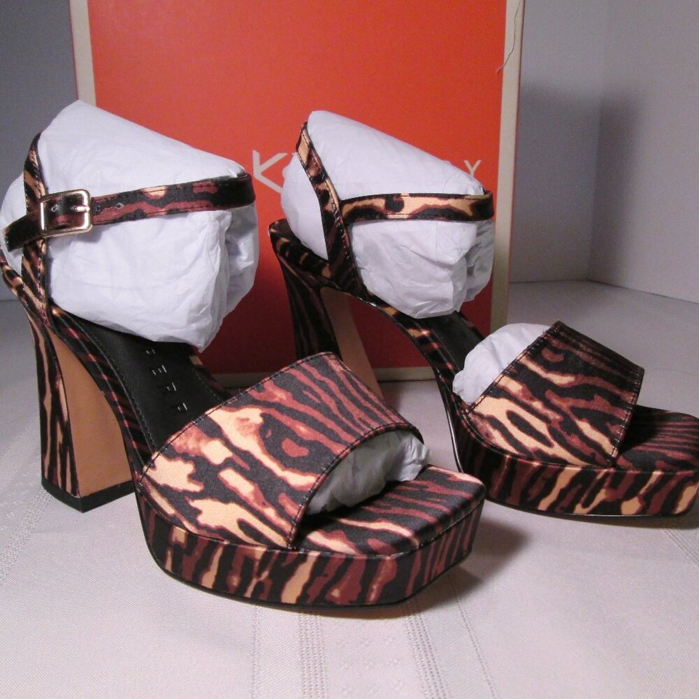 Katy Perry Liger Print Square Toe Sandal Sz 5M NIB - Picture 7 of 10